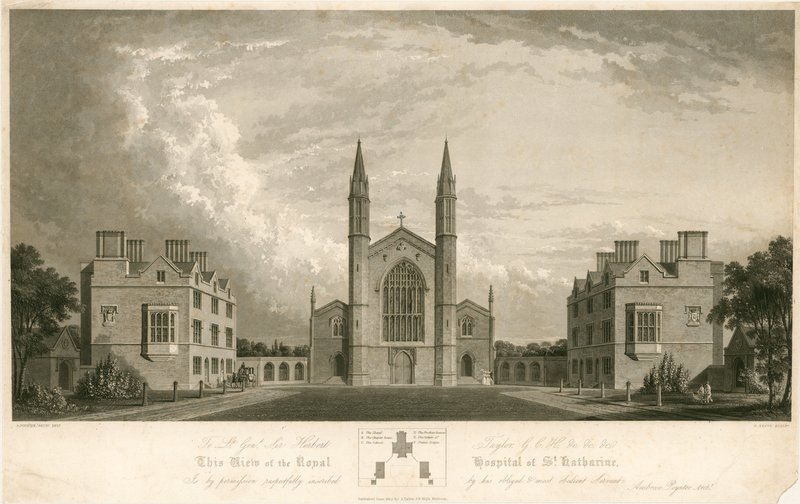 El Hospital Real de St Katherine, Regents Park, Londres de English School