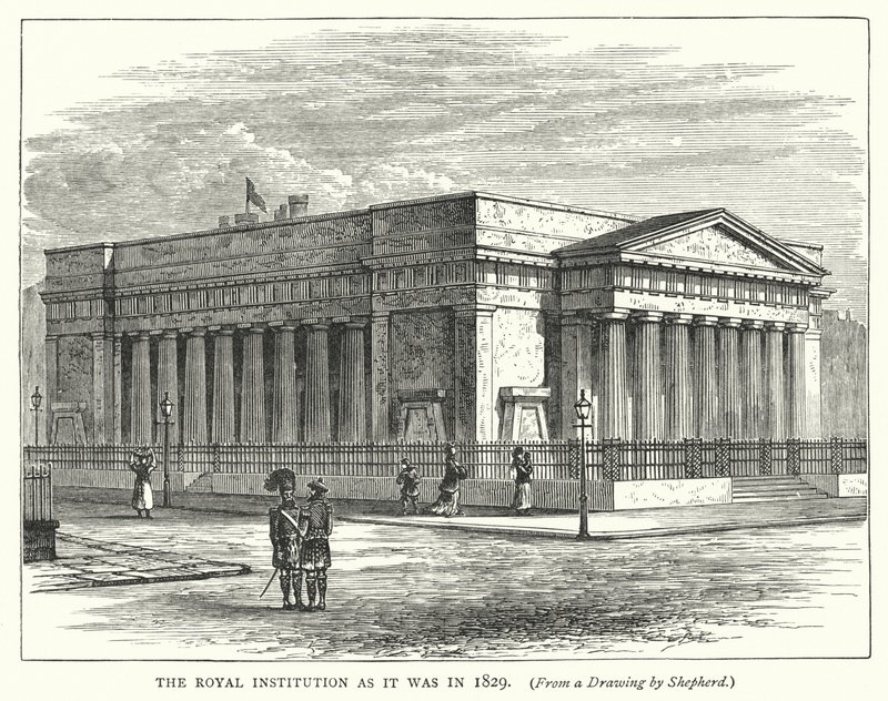 La Real Institución como era en 1829 de English School