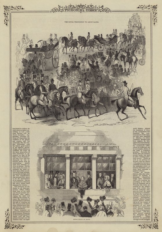 La procesión real a las carreras de Ascot de English School