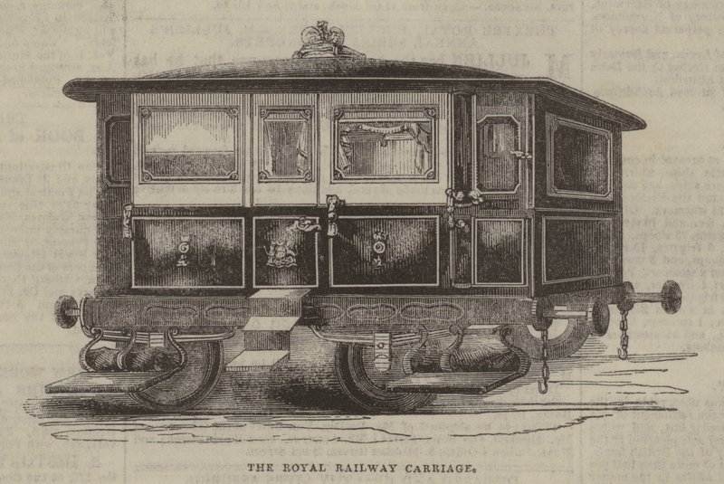 El carruaje real del ferrocarril de English School