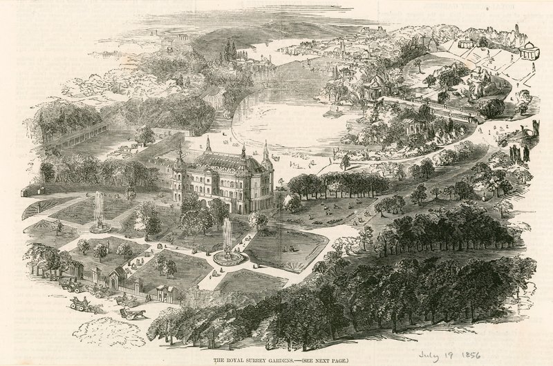Los Jardines Reales de Surrey (Jardines Zoológicos de Surrey), Londres de English School