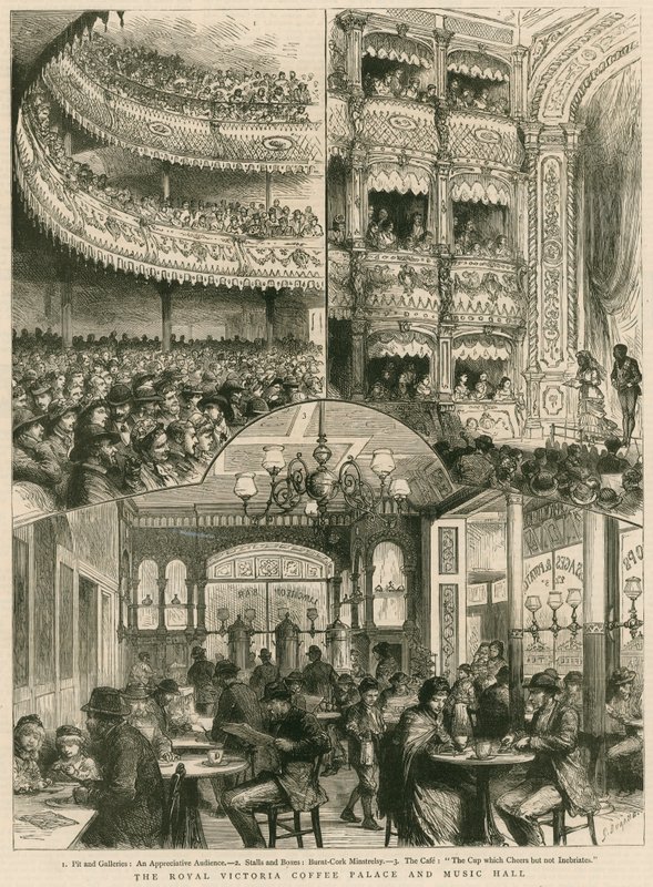 El Royal Victoria Coffee Palace y Music Hall, Londres de English School