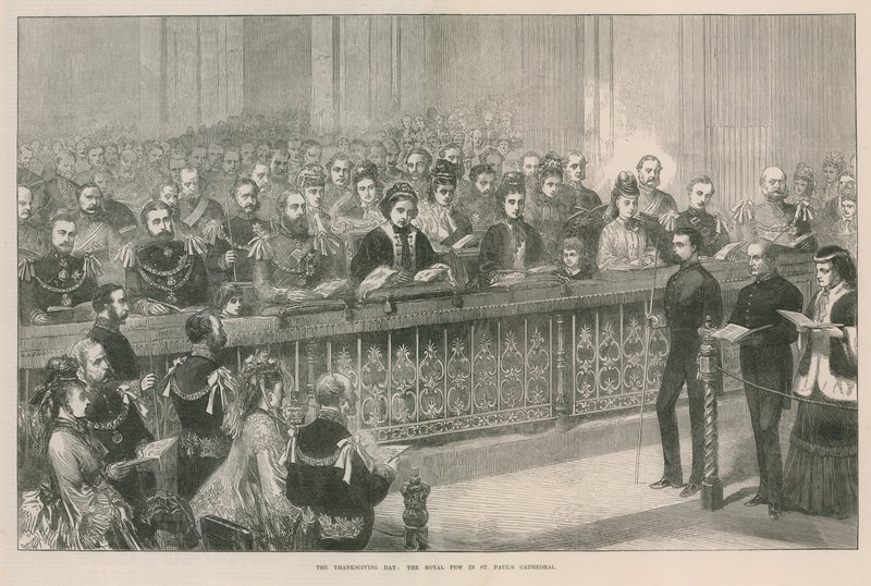El palco real en la Catedral de St Pauls de English School