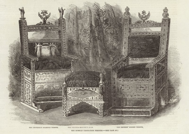 Los tronos de coronación rusos de English School