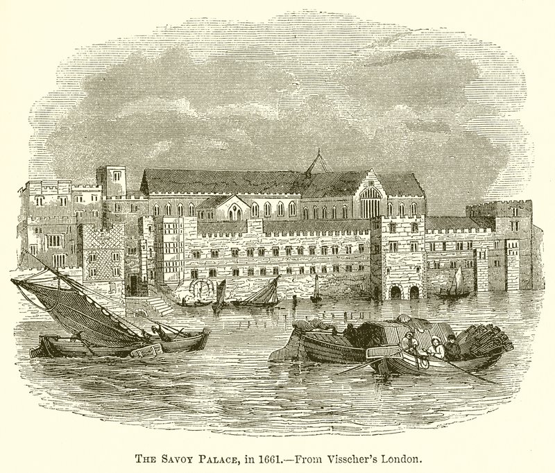 El Palacio de Savoy, en 1661 de English School