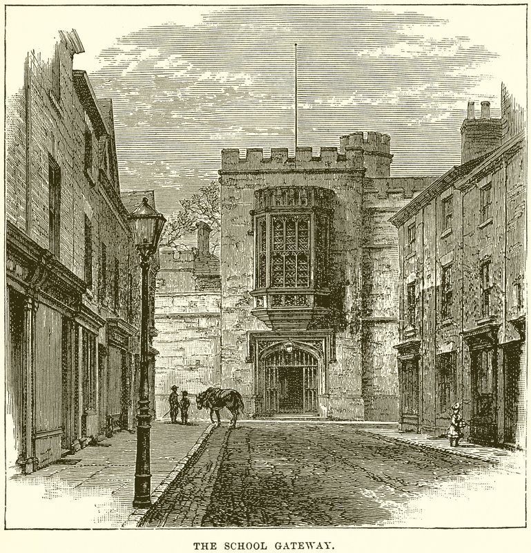 La puerta de la escuela de English School