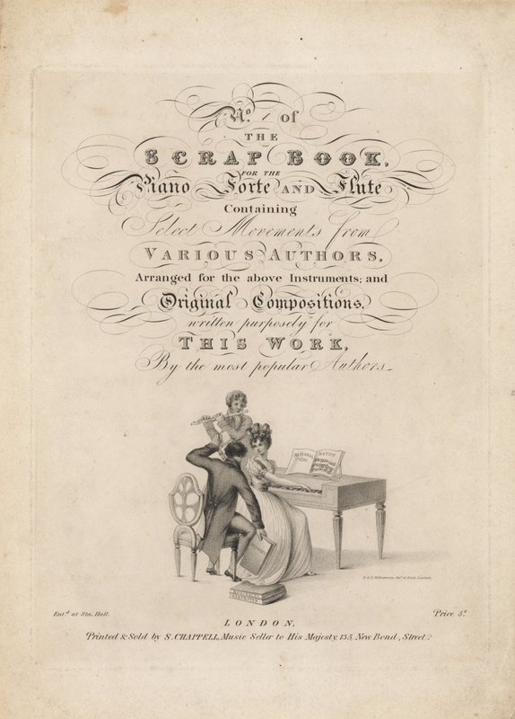 El Libro de Recortes para Piano Forte y Flauta de English School