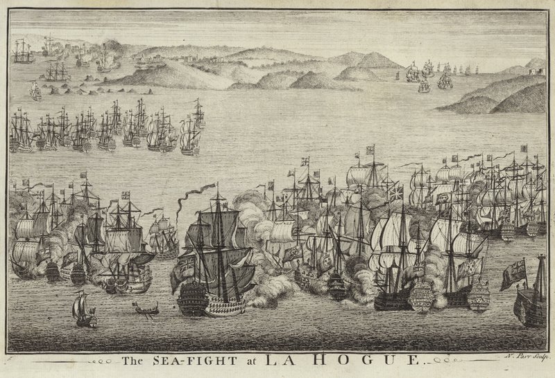 La batalla naval de La Hogue de English School