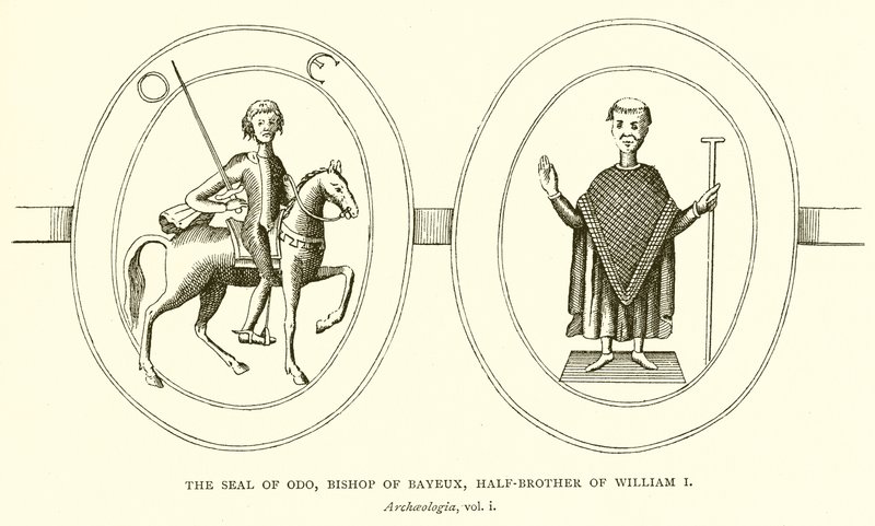 El sello de Odo, obispo de Bayeux, medio hermano de Guillermo I de English School