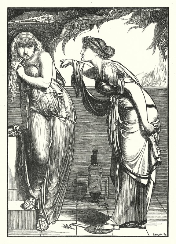 La búsqueda de Proserpina por Ceres (grabado) de English School