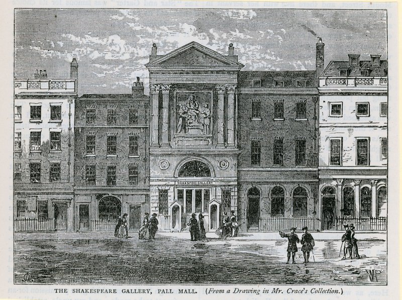 La Galería Shakespeare, Pall Mall, Londres de English School