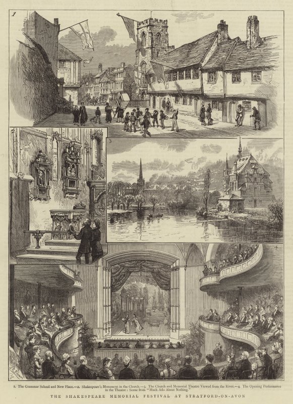 El festival memorial de Shakespeare en Stratford-on-Avon de English School