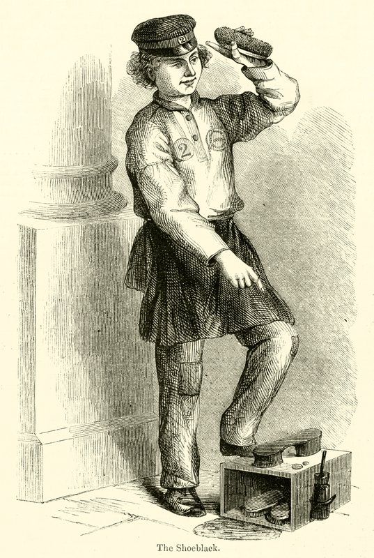 El Limpiabotas (grabado) de English School