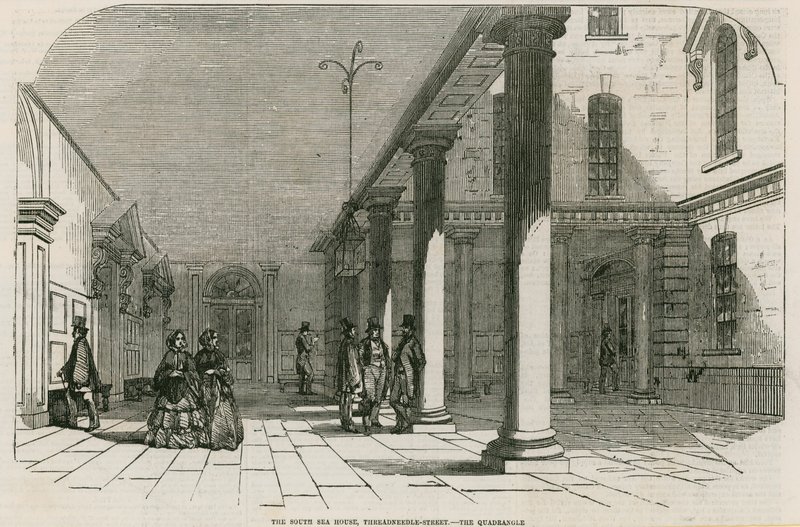 The South Sea House, Threadneedle Street, Londres - El Cuadrángulo de English School