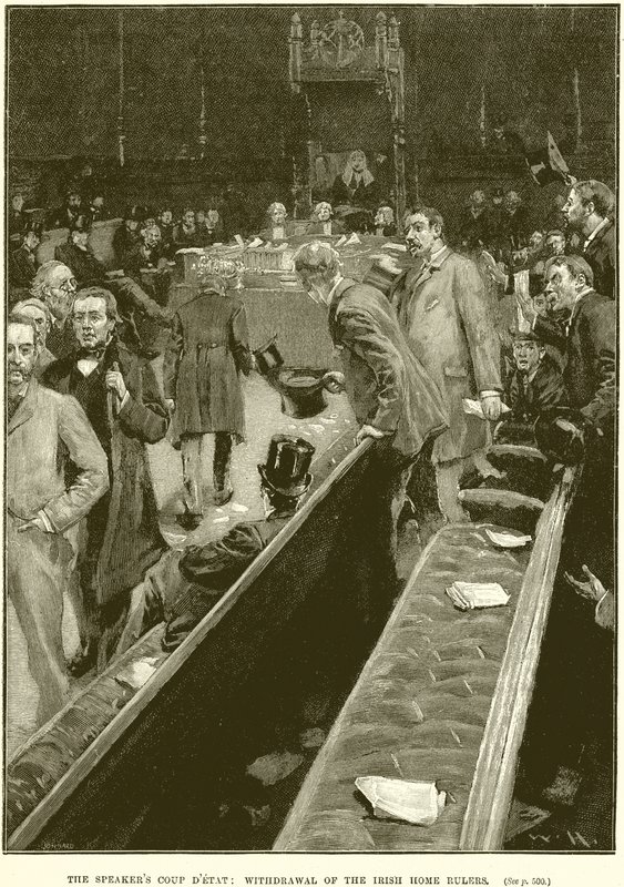 El golpe de Estado del Presidente: Retiro de los gobernantes de la casa irlandesa de English School
