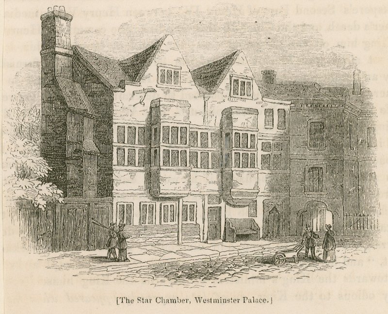 La Cámara de las Estrellas, Palacio de Westminster, Londres de English School