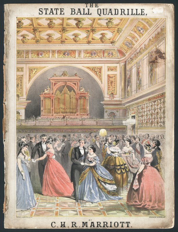 El baile de estado Quadrille de English School