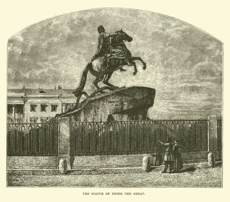 La estatua de Pedro el Grande de English School