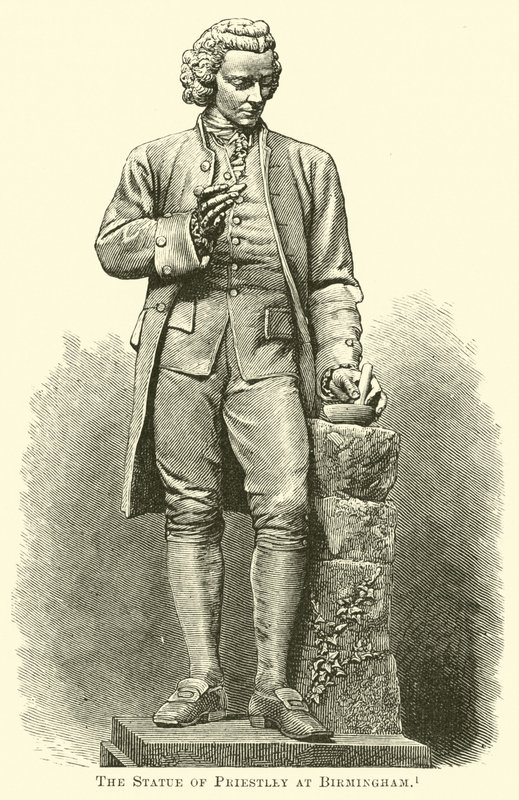 La estatua de Priestley en Birmingham de English School