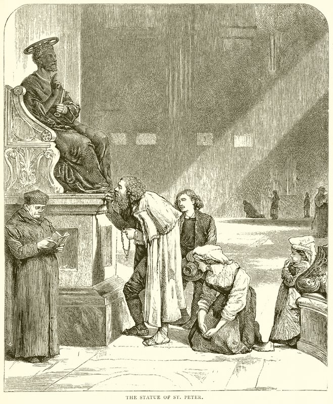 La estatua de San Pedro de English School