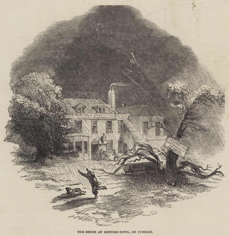 La Tormenta en Kentish-Town, el Martes de English School