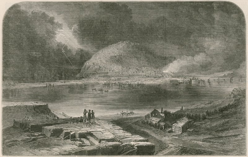 El asalto de San Sebastián, del nuevo diorama de las campañas del Duque de Wellington de English School