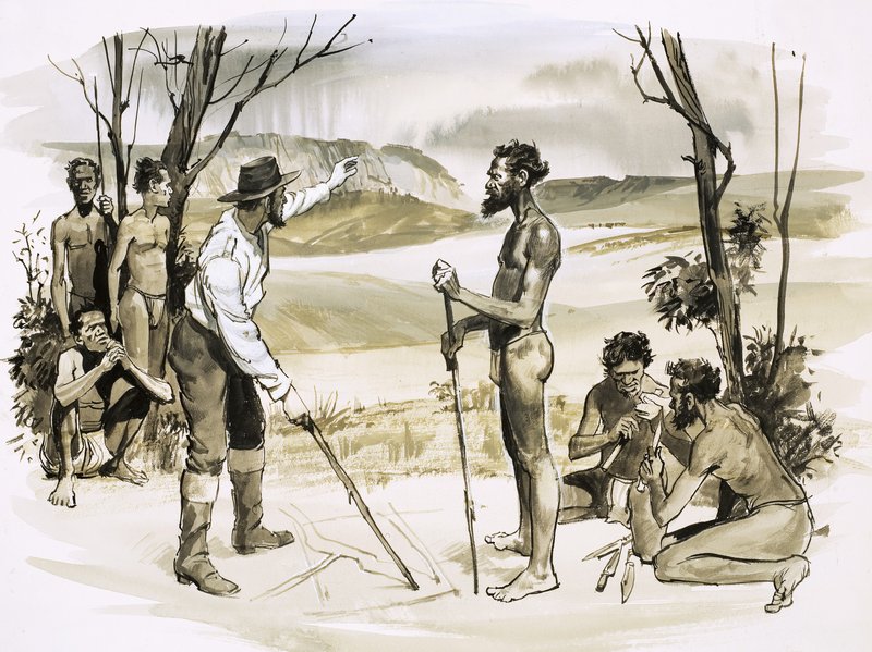 La historia de Australia: John Batman compra tierras a los aborígenes de English School