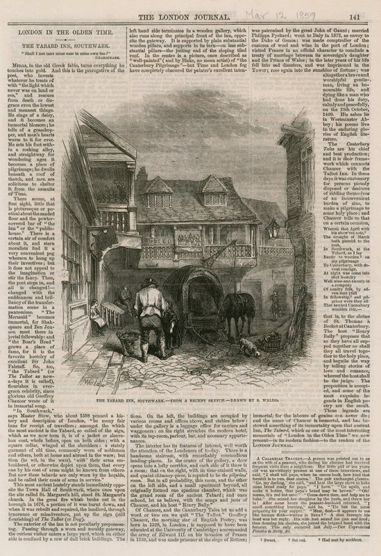 The Tabard Inn, Southwark de English School