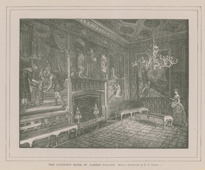 La Sala de Tapices en el Palacio de St. James de English School