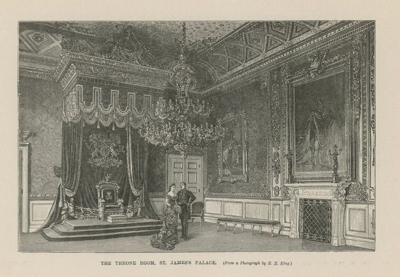 La Sala del Trono en el Palacio de St. James de English School
