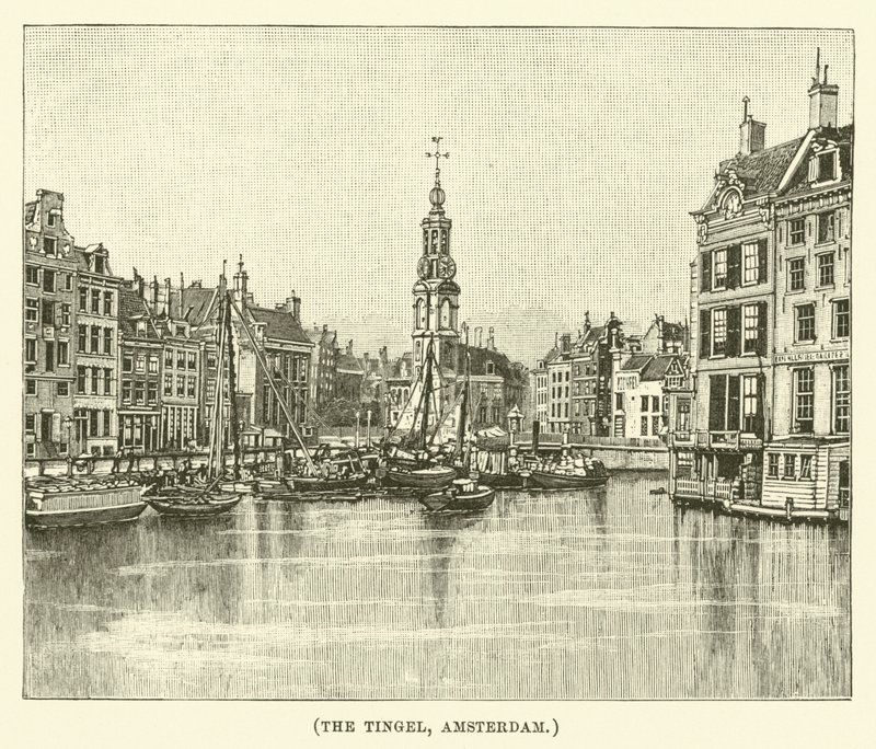 El Tingel, Amsterdam (grabado) de English School
