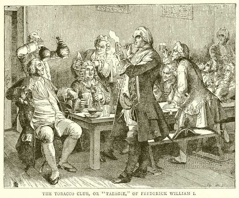 El club del tabaco, o Tabagie, de Federico Guillermo I de English School