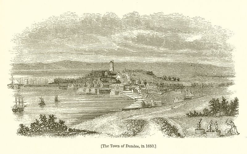 La ciudad de Dundee, en 1650 de English School