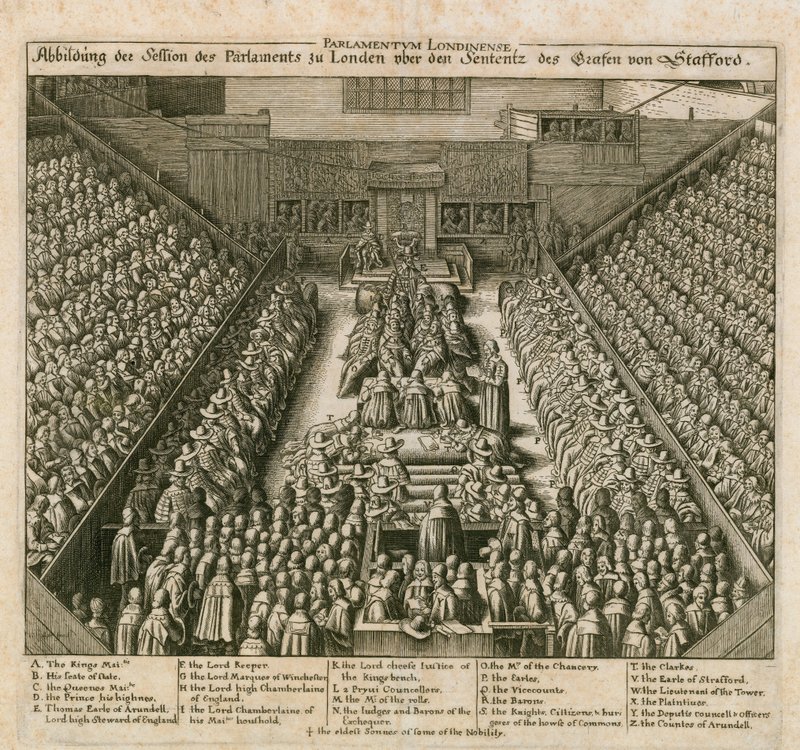 El Juicio del Conde de Strafford de English School