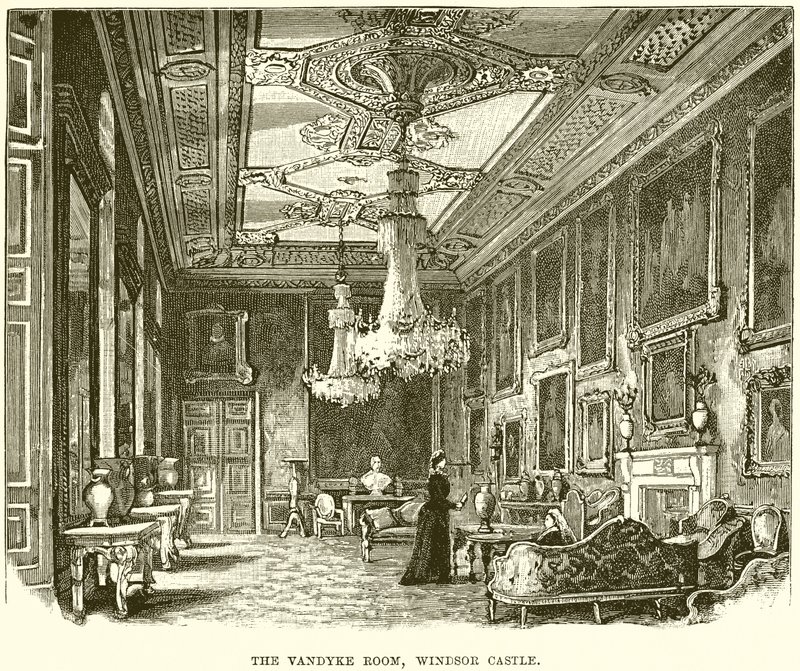 La Sala Vandyke, Castillo de Windsor de English School