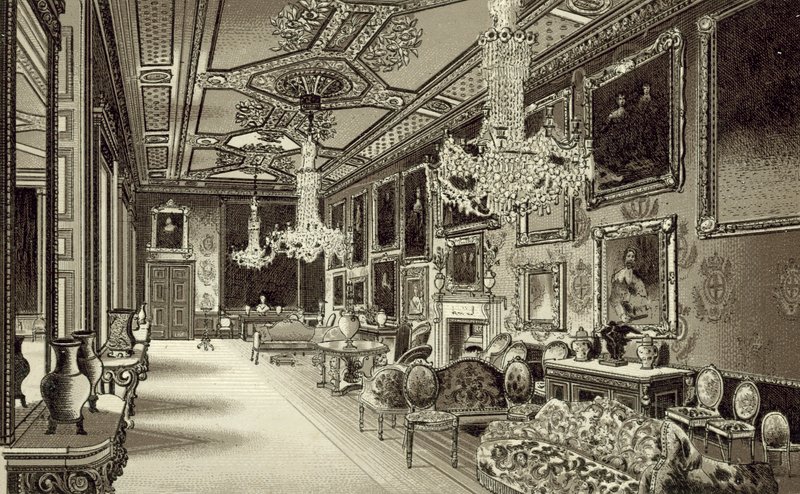La Sala Vandyke, Castillo de Windsor de English School