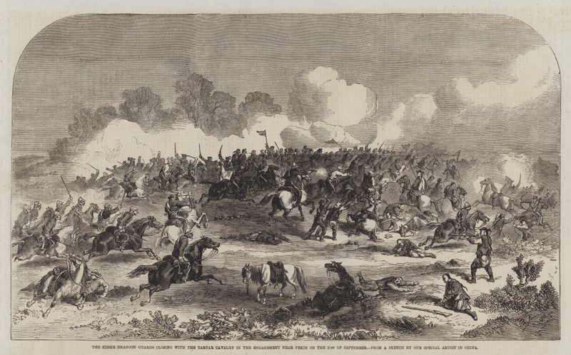 La guerra en China (grabado) de English School