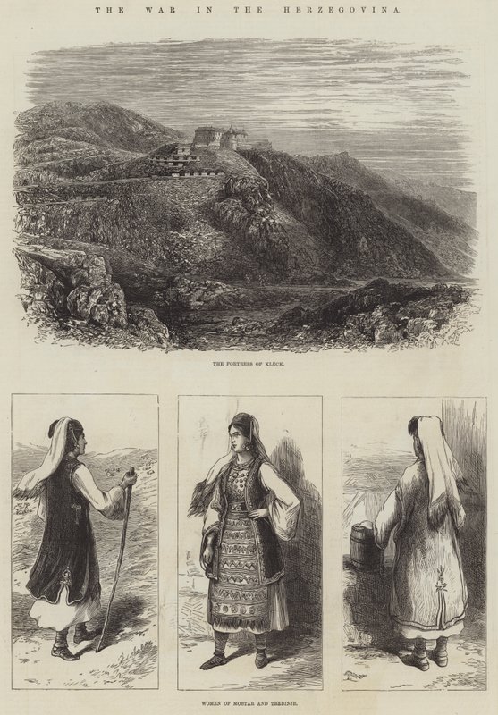 La guerra en Herzegovina (grabado) de English School