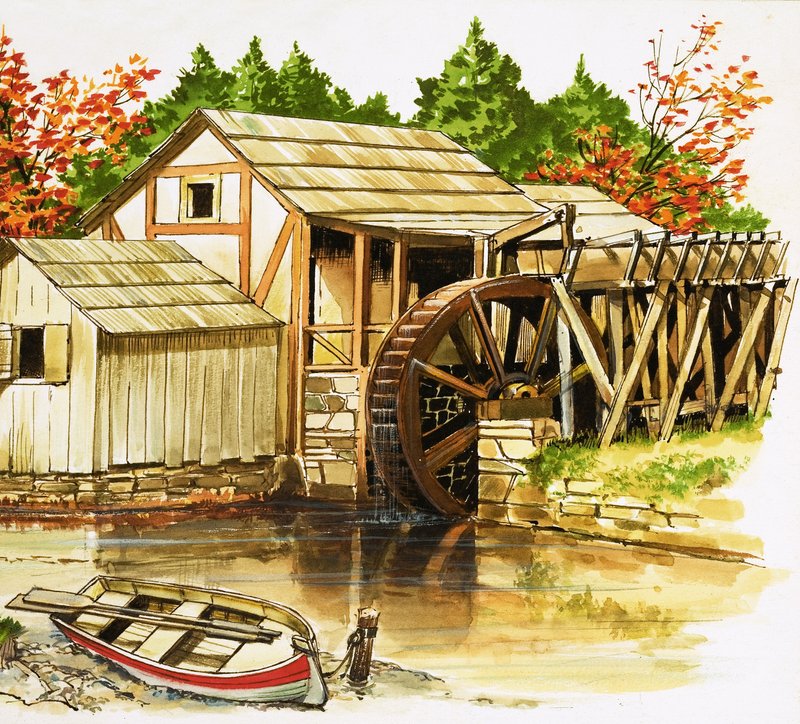 El molino de agua de English School