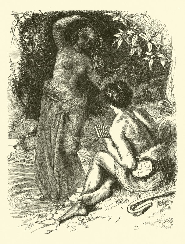 La Ninfa del Agua apareciendo al Pastor de English School