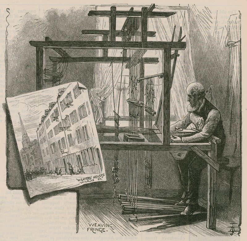 Los tejedores de Spitalfields de English School