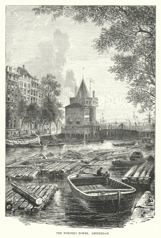 La Torre del Llorón, Amsterdam (grabado) de English School