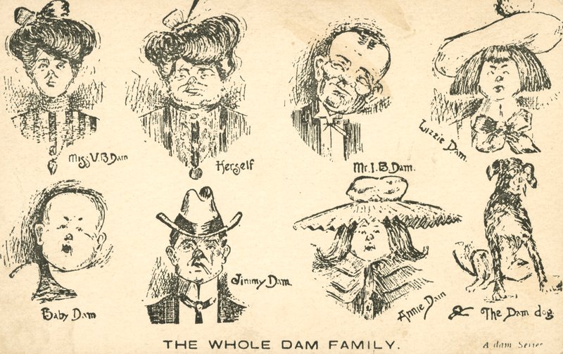 Toda la familia Dam (litografía) de English School