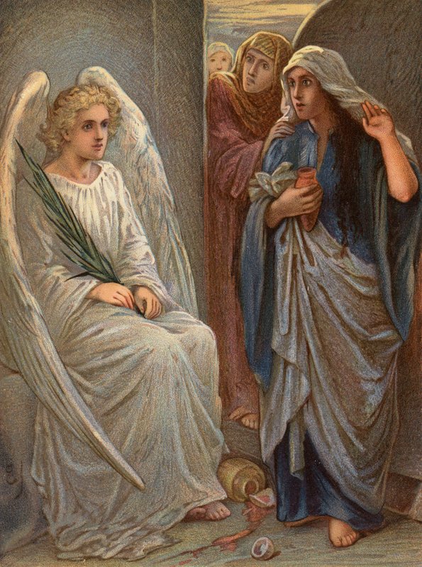 Las mujeres en el sepulcro, Mateo, XXVIII de English School