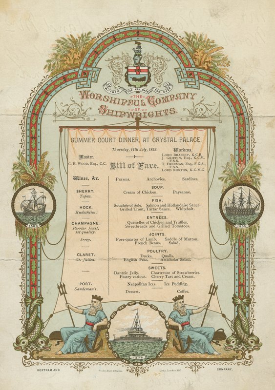 Cena de verano de la Compañía de Constructores de Barcos de English School