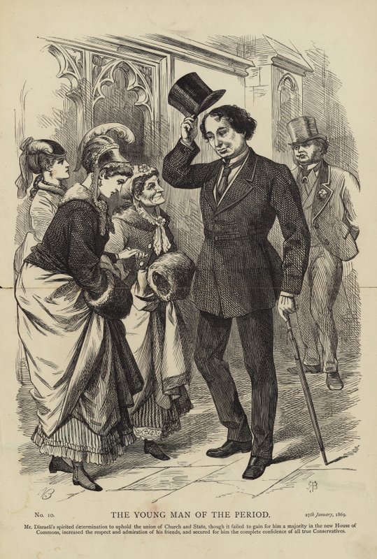 El joven del período de English School