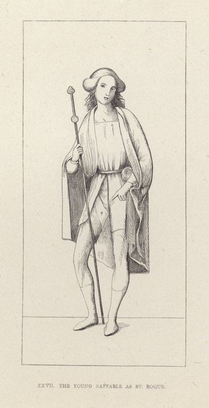 El joven Rafael como San Roque de English School