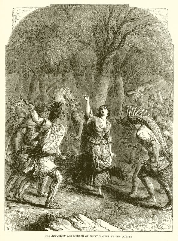 El secuestro y asesinato de Jenny Macrea por los indios de English School