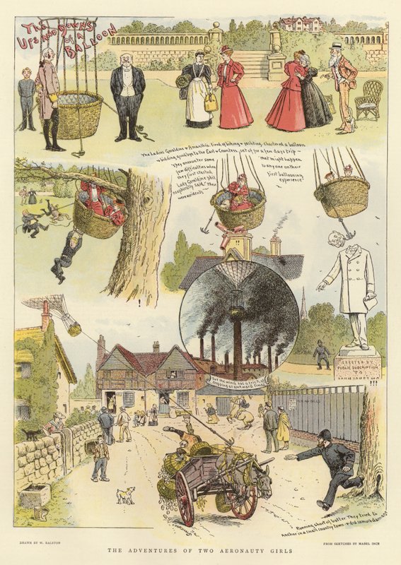 Las aventuras de dos chicas aeronautas de English School