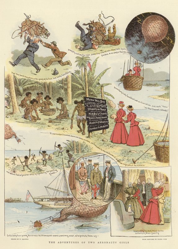 Las aventuras de dos chicas aeronautas de English School